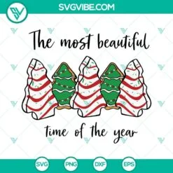 Christmas, SVG Files, Oh Christmas Tree Cake SVG Images, Little Debbie SVG 4