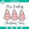 Little Debbie Christmas Tree Cakes SVG Files with festive holiday design perfect for Christmas celebrations.