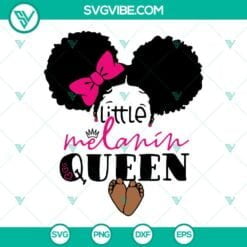 African American, SVG Files, Little Melanin Queen SVG Download Bundle, I Am 11