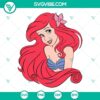 Ariel the Little Mermaid SVG file for Disney Princess, featuring beautiful mermaid design. Ideal for crafts and projects.
