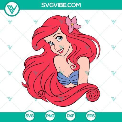 little mermaid svg ariel svg mermaid svg disney princess svg png dxf eps cricut 9 mockup