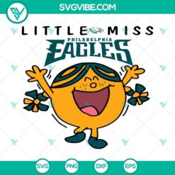 Football, Sports, SVG Files, Little Miss Eagles SVG File, Philadelphia Eagles 2