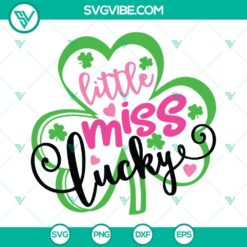 St Patrick's Day, SVG Files, Little Miss Lucky SVG Images, Shamrock SVG Images, 2