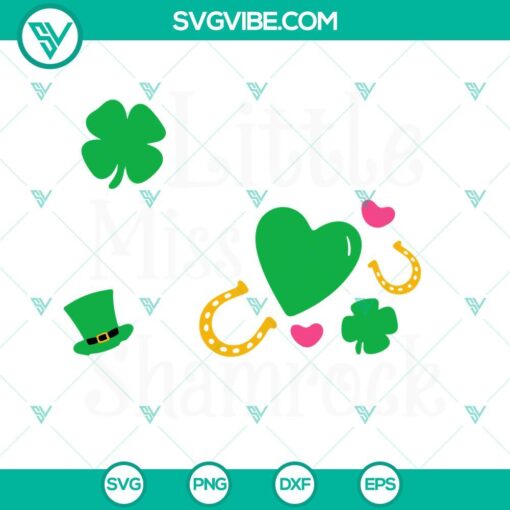 little miss shamrock svg lucky girl svg st patricks day kids svg png dxf eps cricut files 7 mockup