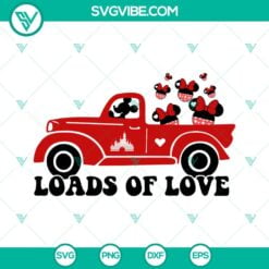 Disney, SVG Files, Valentine's Day, Loads Of Love SVG Images, Mickey Mouse 23