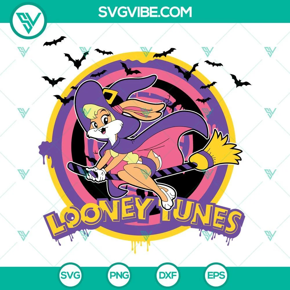 Disney, Halloween, SVG Files, Lola Bunny Pumpkin Halloween SVG Download, Looney 1