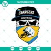 Los Angeles Chargers skull SVG logo for Chargers football fans, PNG DXF EPS files.