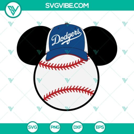 los angeles dodgers mickey head svg dodgers svg baseball mickey mouse dodgers svg 6 mockup