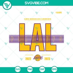 Basketball, Sports, SVG Files, Los Angeles Lakers Playoffs 2023 SVG Download, 8