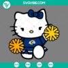 Los Angeles Rams Hello Kitty Cheerleader SVG Cut Files - Download PNG, DXF, and EPS for DIY crafting projects.