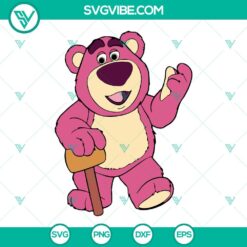 Disney, SVG Files, Lotso Huggin Bear Toy Story 3 SVG Images PNG DXF EPS Cut 14