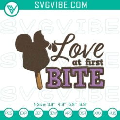 Disney Embroidery Designs, Embroidery Designs, Love At First Bite Disney Snack 6