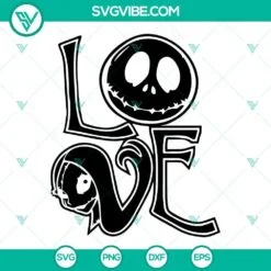 Disney, Halloween, SVG Files, Stitch Jack Skellington And Sally SVG Download, 4