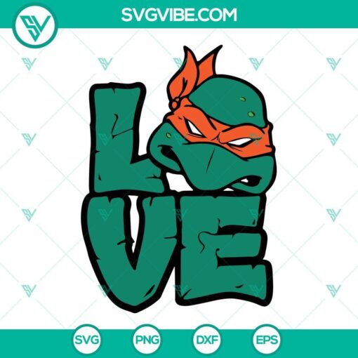 love michelangelo tmnt svg leo ninja turtle svg png dxf eps cricut 1 mockup