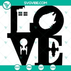 Movies, SVG Files, Love Sci Fi SVG Images, Doctor Who And Star Wars SVG Image 2