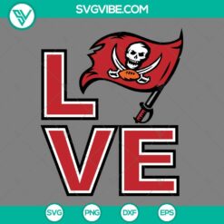 Sports, SVG Files, Love Tampa Bay Buccaneers Logo SVG Image, Tampa Bay 2