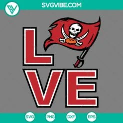 Football, Sports, SVG Files, Buccaneers Football Half Player SVG File, 4