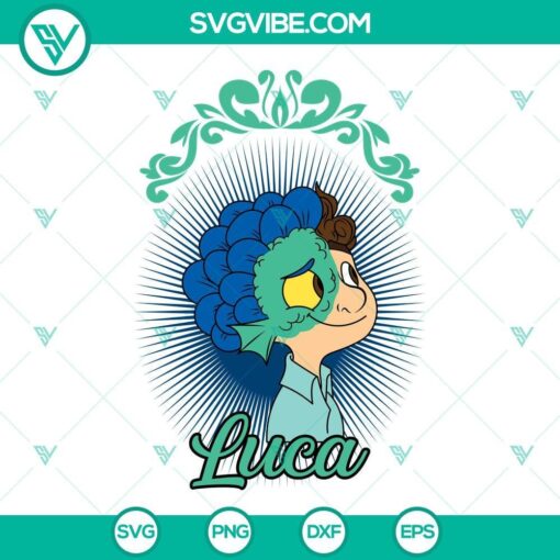 luca svg cartoon svg disney pixar movie svg png dxf eps cricut 10 mockup