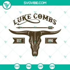 Musics, SVG Files, Wallen Bull Skull SVG Files, Cowboy SVG Images, Western 4