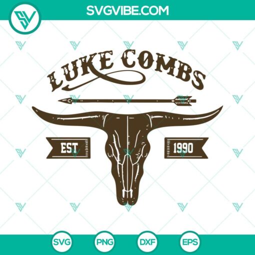 luke combs svg combs tour 2023 svg cowboy svg retro western country music svg png dxf eps cut files 10 mockup