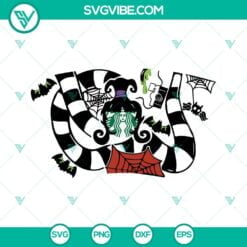 Halloween, Starbucks Cup Wrap, SVG Files, Lydia Deetz Starbucks Cup SVG Images, 12