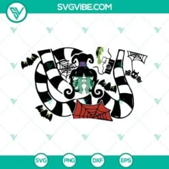 Halloween, Starbucks Cup Wrap, SVG Files, Lydia Deetz Starbucks Cup SVG Images, 2