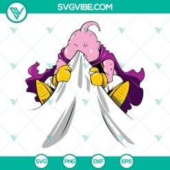 Anime, SVG Files, Majin Buu SVG Download, Majin Buu Dragon Ball SVG Images PNG 10