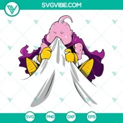 Anime, SVG Files, Majin Buu SVG Download, Majin Buu Dragon Ball SVG Images PNG 2