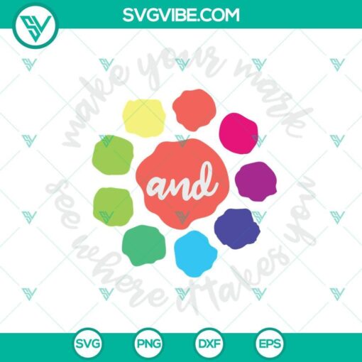 make your mark and see where it takes you svg happy dot day svg polka dot svg png dxf eps cut files 8 mockup