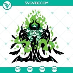 Disney, Starbucks Cup Wrap, SVG Files, Maleficent Devil Queen Starbucks SVG 2