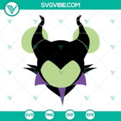 Disney, SVG Files, Maleficent Mouse Ears SVG File PNG DXF EPS Cut Files For 4