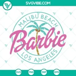 Movies, SVG Files, Malibu Beach Barbie SVG File, Barbie Movie 2023 SVG Download 2