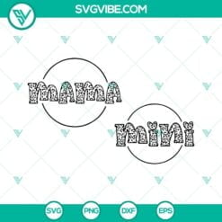 Family, Mom, SVG Files, Mama and Mini SVG Download, Leopard Mama SVG Files, 2