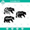 Family, Mom, Mothers Day, SVG Files, Buffalo Plaid Mama Bear Svg, Mama Bear Svg 14