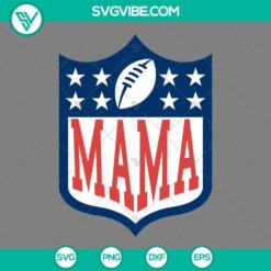 Football, Mom, Sports, SVG Files, Somebodys Loud Mouth Football Mama SVG Files, 3