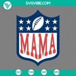 Football, Sports, SVG Files, Football Mom SVG Download, Messy Bun Football Mom 4