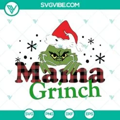 Christmas, SVG Files, Mama Grinch SVG Image, Mama Christmas SVG Images, 2