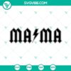 Mama SVG bundle with rocker, wavy stacked, and leopard print designs for DIY craft projects.