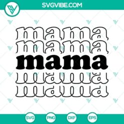 Mama SVG Image Bundle, Rocker Mama SVG Images, Wavy Stacked Mama SVG Image, Leopard 7