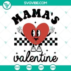 Mothers Day, SVG Files, Mama Checkered SVG File, Retro Mama SVG File, Smiley 3