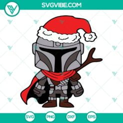 Christmas, Movies, SVG Files, Mandalorian Christmas SVG Files, Star Wars 4