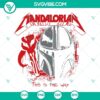 Mandalorian Metallica SVG and This Is The Way SVG images with Star Wars theme in intricate design on dark background.