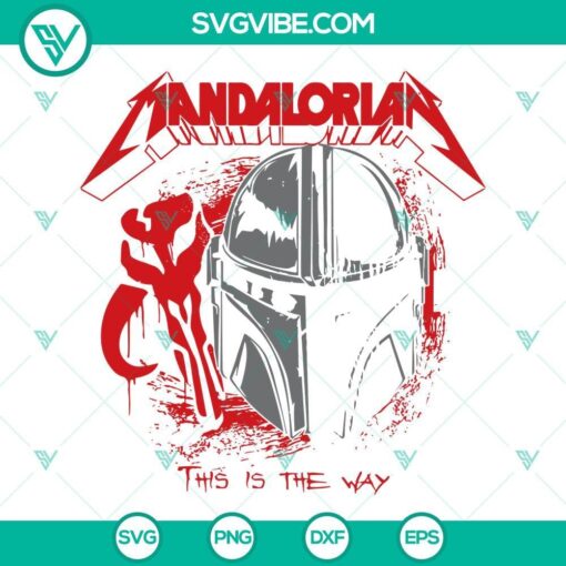 mandalorian metallica svg mandalorian this is the way svg star wars svg 8 mockup