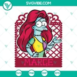 Disney, Halloween, SVG Files, Marge Simpson Sally The Nightmare Before 2