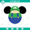 Mario and Luigi inspired Mickey Mouse SVG file, perfect for Disney and Mario Bros fans. Unique crossover design for crafting.