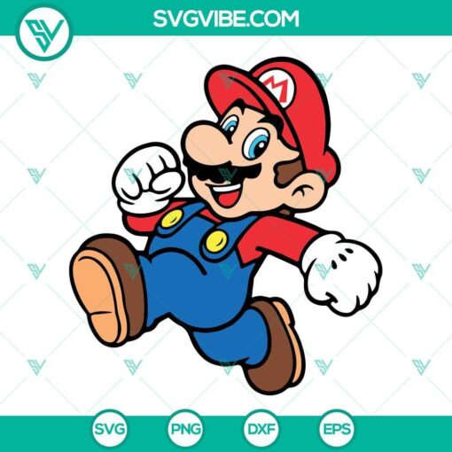 mario svg dxf eps png designs silhouette vector clipart 6 mockup