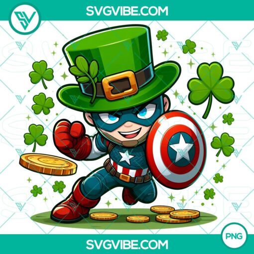 marvel st patrick day captain america png marvel character st patrick day png mockup