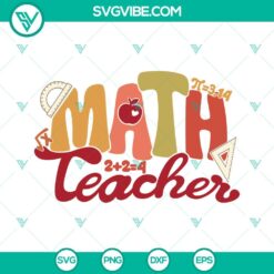 School, Teacher, SVG Files, Math Teacher SVG Image, Teacher Life SVG Download, 18