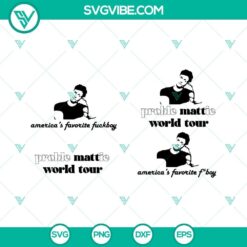 Matt Rife SVG File Bundle, Matt Rife Proble Mattic World Tour SVG Image,