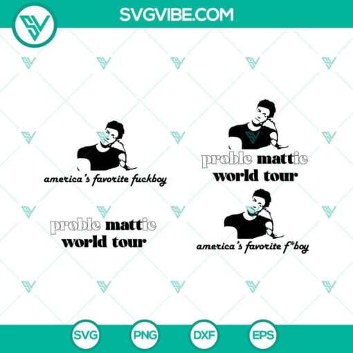 matt rife svg bundle matt rife proble mattic world tour svg america s favorite fuckboy svg 2 mockup